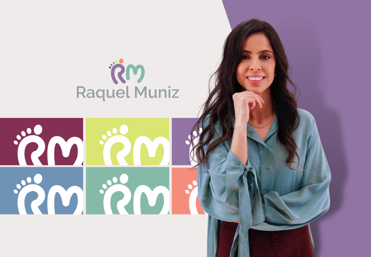 Dra. Raquel Muniz visual identity and brand applications 1