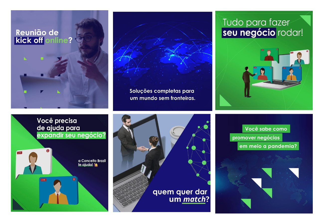 Conceito Brazil social media content grid 1